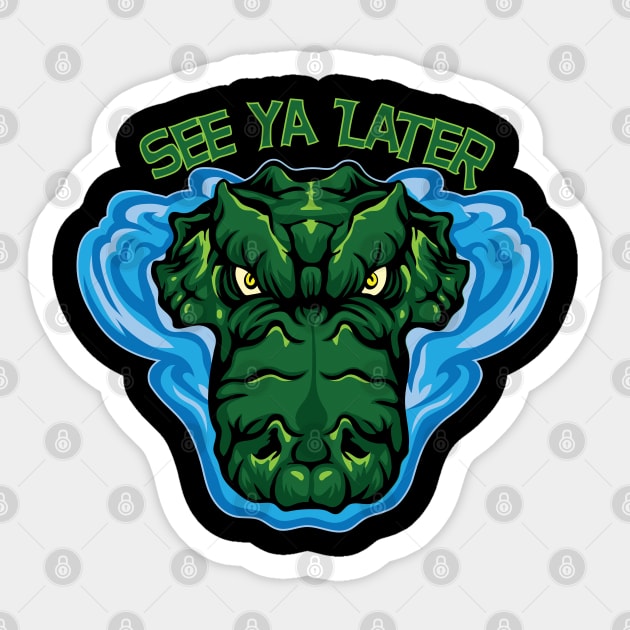 See ya Later Alligator Sticker by Designs by Darrin